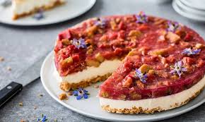 Rhabarber Quarktorte Ohne Backen Rezept Swissmilk Rezept Quarktorte Rhabarber Lebensmittel Essen