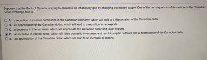 Home » currency exchange rates » canadian dollar exchange rate page. Suppose That The Bank Of Canada Is Trying To Chegg Com