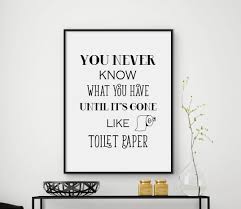 Bathroom rules removable home wall decal vinyl quote stickers decor art 30 $18.99. Toilet Paper Quotes Toilet Paper Rolls Typography Etsy In 2021 Home Quotes And Sayings Paper Quote Cubicle Decor Office