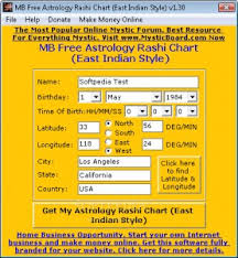 Mb Free Astrology Rashi Chart East Indian Style 1 30 For