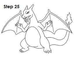 To draw the cheeks, start with your pencil slightly below the horizontal line. How To Draw Charizard