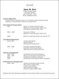 Nafme Music Education Resumes Education Resume Teacher Resume Template Sample Resume Templates