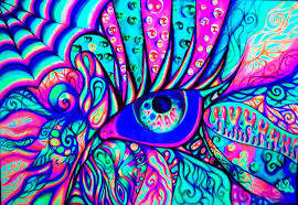 Watcher Under Black Light Art Cool Art Cool Art Projects