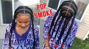 These are some pop smoke inspired braids. Pop Smoke Braids Jumbo Tribal Braids Youtube
