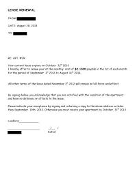 How To Write A Lease Renewal Letter To Tenant Notice of lease termination letter example from landlord to. write a lease renewal letter to tenant