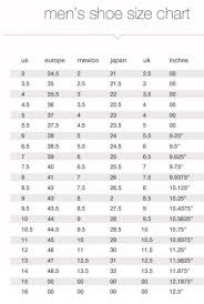 shoe size chart google search