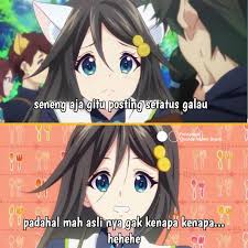 Jika suasana hati kamu sedang galau dan baper. Dasar Aku Mine Quotes Anime Bucin Facebook