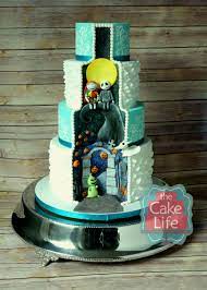 Nightmare Before Christmas Wedding Cake This Was The Hidden Scene F Nightmare Before Christmas Cake Christmas Wedding Cakes Nightmare Before Christmas Wedding