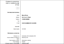 Curriculum vitae europeo da compilare download gratis. Cv Formato Europeo O Europass Come Migliorarlo Candidato Vincente