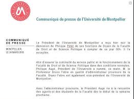 Le jour d'une manifestation nationale des cheminots contre le projet les grévistes seront d'ailleurs rejoints par les militants opposés aux nouvelles conditions d'accès à l'université. Violences A La Faculte De Droit De Montpellier Le Doyen Demissionne