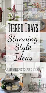 3 Tier Serving Trays Decorating Ideas Tiered Tray Stand Easy Home Decor Decorating On A Budget