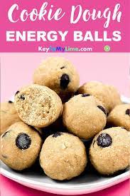 Cookie Dough Energy Balls No Bake Energy Balls Key To My Lime Recipe Gluten Free Cookie Dough Halloween Food Appetizers Christmas Recipes Appetizers