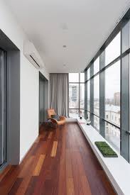 Red Wood Flooring Apartment Balcony Decorating Balcony Design Floor Design