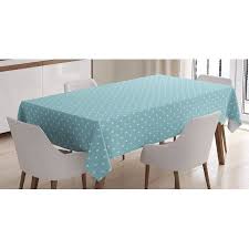 Light Blue Tablecloth Classic Polka Dots Vintage Design Stylish Cottage Country Home Decorations Rectangular Table Cove Country Decor Country Decor Diy Decor