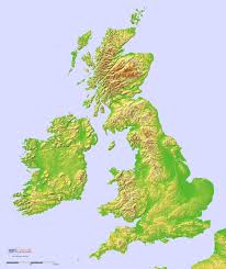 Detailed Terrain Map Of The British Isles Mapporn Map Of Great Britain Terrain Map Map Of Britain