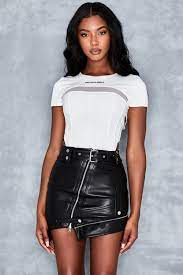 Leather skirt mistress