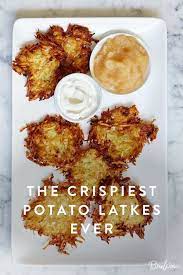 The Crispiest Potato Latkes Recipe Of All Time Recipe Potato Latke Recipe Recipes Latkes Recipes
