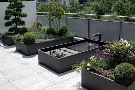 Wassergarten Moderne Wasserbrunnen Schwarz Viereckig Brunnen Garten Wassergarten Garten
