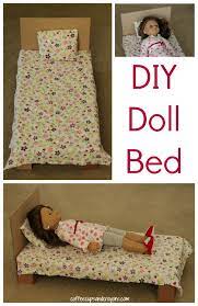 What size is a barbie doll? Diy American Girl Doll Bed Coffee Cups And Crayons