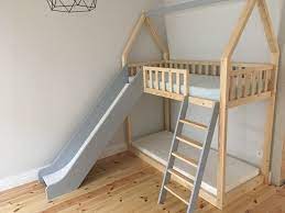 kinderbetten stockbett hausbett rutsche ein designerstuck von minimidi bei bunk bed with slide bed with slide house bunk bed