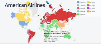 American Airline Miles Redemption Chart Www