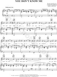 Ray Charles You Don T Know Me Sheet Music In C Major Transposable Download Print Sheet Music Ray Charles Alto Saxophone Sheet Music