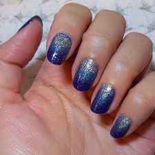 Black And White Ombre Nails With Glitter New Year S Engagement Party Navy Blue Silver White And Black The Makeup Box Starry Starry Night N Ombre Nails Glitter Navy Blue Nails Navy Nails Design