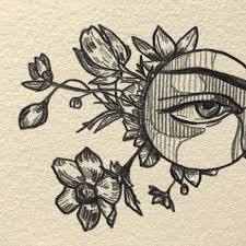 Illustration Drawing Graphite Botanical Anatomy Eye Flower Collage Surrealism Antiquestyle Oldstyle Surreal Flowers Collage Drawing Flower Collage