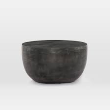 Aluminum Drum Indoor Outdoor Coffee Table Outdoor Coffee Tables West Elm Coffee Table Drum Coffee Table