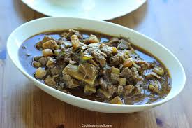 Add the coconut milk with 1 can of water, stir into the beef and bring to a simmer. Thenga Varutharacha Beef Pachakaya Curry Beef Raw Banana In Roasted Coconut Gravy Cooking At Mayflower