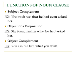 For example (noun clauses shaded) (this noun clause is the direct object of ask.) he knows all about art, but he doesn't know what he likes. Noun Clause Noun Clauses As The Name Implies Function As Nouns That Is They Are Word Groups With Their Own Subject And Verb That In Turn Function As Ppt Video Online