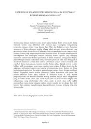Sejak tahun 1963, malaysia memiliki dua sistem ekonomi, yaitu sistem sara diri dan sistem komersil. Pdf Unsur Islam Dalam Sistem Ekonomi Sosialis Hubungkait Dengan Kegagalan Sosialis