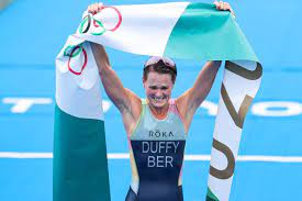 Flora duffy of bermuda won the women's triathlon on tuesday to give the island territory with a population of 64000 its first gold medal in . Jud42liju Lvwm