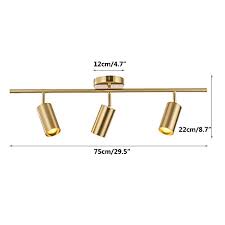 Recessed or track and monorail lighting are perfect in most dining rooms. 16 5 42cm Modo Lighting Adjustable Track Lighting Fixture Brulshed Brass Flush Mount Ceiling Light Fixture Afor Kitchen Dining Room Spotlight Tools Home Improvement Wall Lights Sconces Urbytus Com