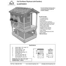 Designed with safety in mind, all of our playhouses have been. Outdoor Living Today Sunflower 6 X 9 Playhouse With Sandbox Wayfair
