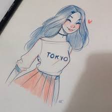Art, art girl, background, beautiful, beautiful girl, beauty, beauty girl, cartoon, cute art, design, drawing, face, fashion, girl, illustration, illustration girl, iphone, kawaii, pastel, wallpapers, we heart it, woman, beautiful art, blue color, pastel. Easy Pretty Girl Cute Girl Drawing For Kids Novocom Top