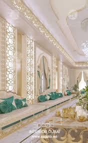 Majlis Interior Design In Dubai Luxury House Interior Design Interior Design Dubai Arabic Decor