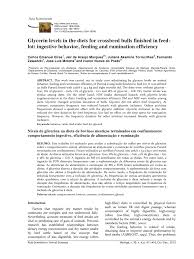 Nem baixa nada tudo enganação. Pdf Glycerin Levels In The Diets For Crossbred Bulls Finished In Feed Lot Ingestive Behavior Feeding And Rumination Efficiency