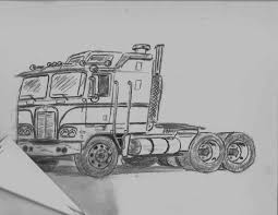 Mack dump truck and pup trailer. Kenworth Sketch At Paintingvalley Com Explore Collection Of Kenworth Sketch