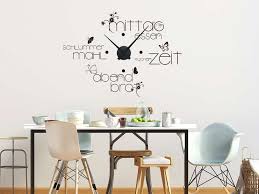 Wandtattoo Uhr Kuche Spruch Mittagessen Wandtattoo Uhr Haus Deko Kuchenwanduhren