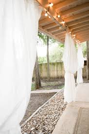 Outdoor Curtains An Inexpensive Ikea Patio Makeover Outdoor Patio Ideas Backyards Outdoor Curtains For Patio Patio Makeover