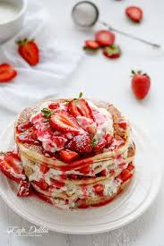 Place into a large bowl. Strawberry Shortcake Greek Yogurt Pancakes