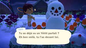 Comment réussir son bonhomme de neige dans Animal Crossing New Horizons -  YouTube