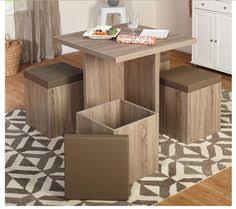 5 Piece Dining Set With Storage Ottomans Small Kitchen Tables Baxter Dining Kitchen Table Chairs
