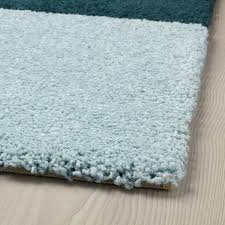 It is made by combining blue and green pigments into a white base. Kongstrup Rug High Pile Light Blue Green 133x195 Cm Ikea
