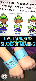 Shades Of Meaning Write The Room Slideshow With Images Shades Of Meaning 1st Grade Writing Word Study
