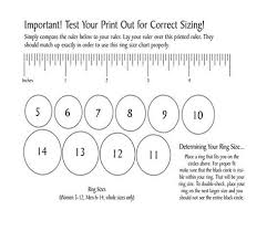 ring size chart printable with ring sizer determine your