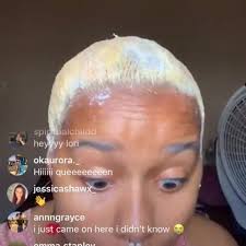 Omg all her hair is falling out from the scalp!!!!someone save her from  herself!