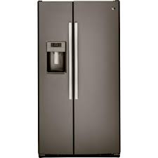 It's just that home depot asked for a few extra features per price point compared to just the ge line. Ge Adora 25 9 Cu Ft Side By Side Refrigerator In Slate Dse26jmees The Home Depot Side By Side Refrigerator Slate Refrigerator Slate Appliances