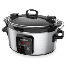 Similar to the low setting on the slow cooker. Black Decker Wifi Enabled 6 Quart Slow Cooker Stainless Steel Scw3000s Walmart Com Walmart Com